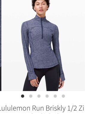 Lululemon Run Briskly 1/2 Zip Top